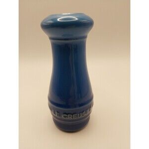 Le Creuset Stoneware Salt Shaker Cobalt Blue 4 OZ Pre Owned EUC